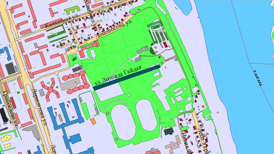 Схема расположения улицы Леонида Гайдая