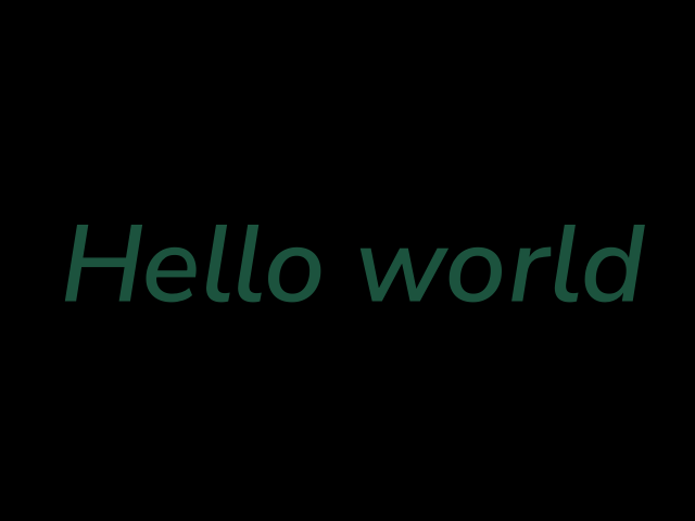 hello world caption